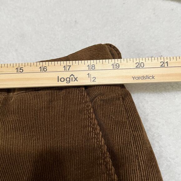 Land’s End Men’s Corduroy Pants Sz 40/33 Traditional Fit Brown Straight - Picture 6 of 8